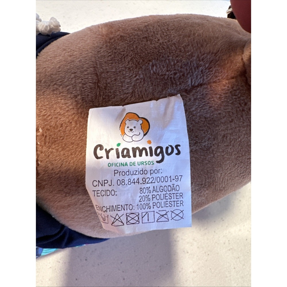 Criamigos Plush Talking Dog Disney Stitch Shorts Collar Shoes Brazil 17" Rare - Picture 6 of 9